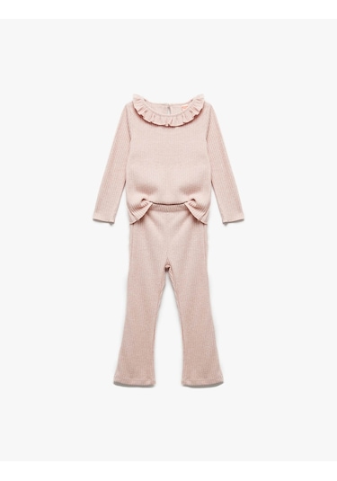 Koton Pembe Kız Bebek Alt-üst Takım 6wmg10043ak Pembe