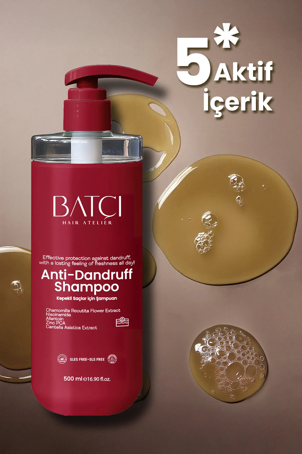 Kepek Önleyici Şampuan Ve Pullanma Karşıtı, Yatıştırıcı Şampuan 500 Ml Tüm Saçlar