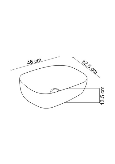 Lena Ex4700As Tezgah Üstü Lavabo Siyah - Altın