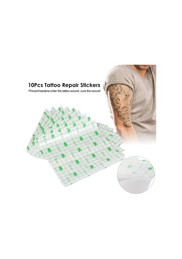 Teltree 10 Adet Nefes Alabilir Dövme Koruma Bandı - Hızlı İyileşme Ve Su Geçirmez Film 112 Karakter