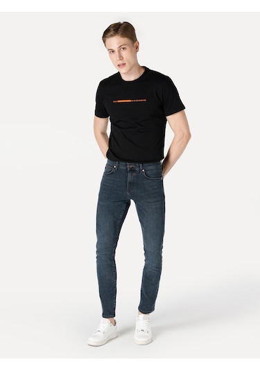 Colins 041 Danny Slim Fit Düşük Bel Düz Paça Koyu Mavi Erkek Pantolon Cl1065256 001