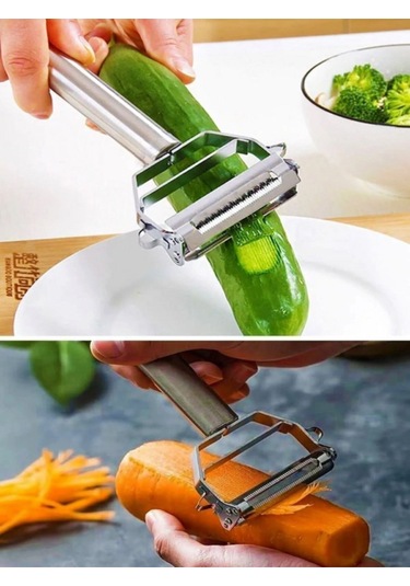 Pembe Soyacak Doğrayıcı Jülyen Bıçağı Pembe