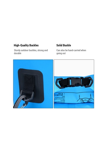 Dianziye "30l Çift Omuzlu Pvc Su Geçirmez Sırt Çantası - Kamp, Yüzme Ve Doğa Sporları İçin" Sarı