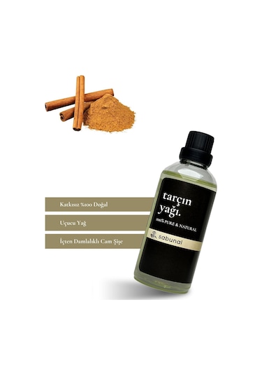 Sabunal Tarçın Yağı 100 ML - Aromaterapi - Saç ve Cilt Bakım Yağı