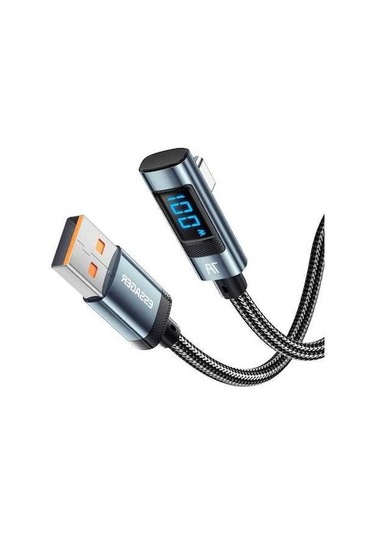 Pazly Esger 2m Dirsek 7a 100w Usb-a Tip-c Şarj Kablosu, Ergonomik, Dijital Ekran, Hızlı Şarj