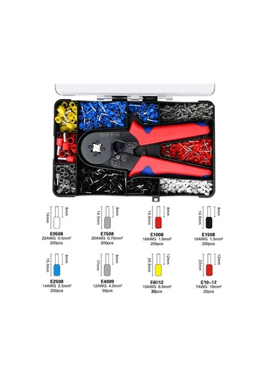 Sıkma Pensesi Hsc8 6-4a Boru Terminali Zarif Saklama Kutusu