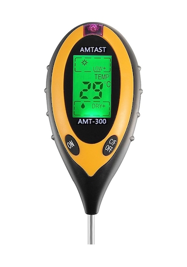 Amtast 4 Parametre Toprak Ph Nem Isı Işık  Ölçer