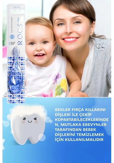 R.o.c.s. Baby 0-3 Yaş Bebek Diş Fırçası Mavi