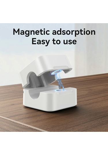 Yesıdo C216 4 Adet Kablo Düzenleyici Manyetik Masa Kablo Klipsi Yönetim Telefon Kablosu Kaleci Beyaz