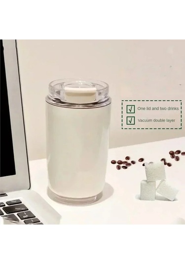 Tumbler Termos Bardak Sütlü Kahve Kupa Araba Yalıtımlı Su Şişesi Diğer Siyah