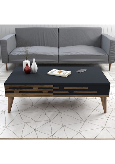 Variant Valensiya Tv Ünitesi Ve Orta Sehpa Takımı - Ceviz / Antrasit