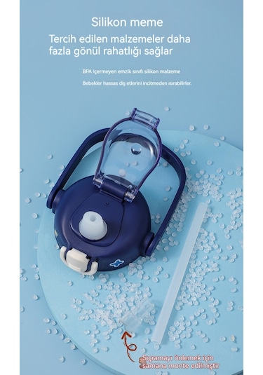 Açık Çelik Astronot Çocuklar Bardağı - Pembe