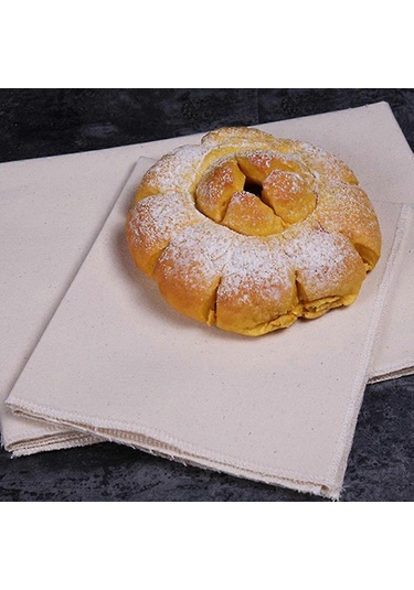 Folinda Ekmek Mayalanma Bezi, Tamamen Pamuk, Tekrarlı Kullanım, Fırın Gereci, Unbleached, Anti-kuru, 1 Adet Beyaz