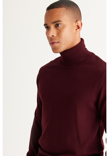 AC&Co / Altınyıldız Classics Erkek Bordo Standart Fit Tüylenme Yapmayan Tam Balıkçı Yaka Triko Kazak Bordo AC&Co / Altınyıldız Classics Erkek Bordo Standart Fit Tüylenme Yapmayan Tam Balıkçı Yaka Triko Kazak Bordo