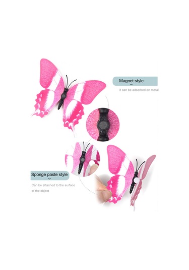 Xiyyadms 3d Kelebek Duvar Çıkartması - Dekoratif Ev Süsü, Çocuk Odası Ve Yatak Odası İçin Dayanıklı Dıy Aksesuar Diğer