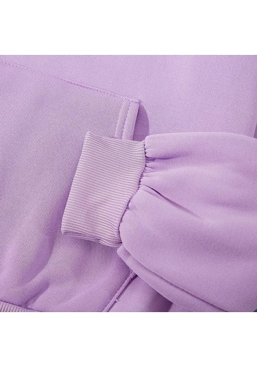 Novahub Yeni Kapşonlu Kazak Kadın Bahar Uzun Kollu Sarı Gevşek Üst Mektup Baskı Sarı