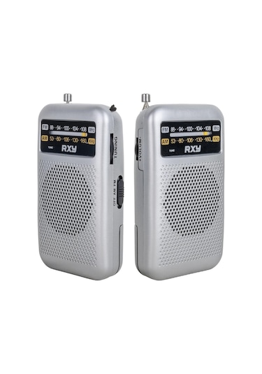 Roxy Rxy Soprano Cep Tipi Mini Analog Radyo Gri