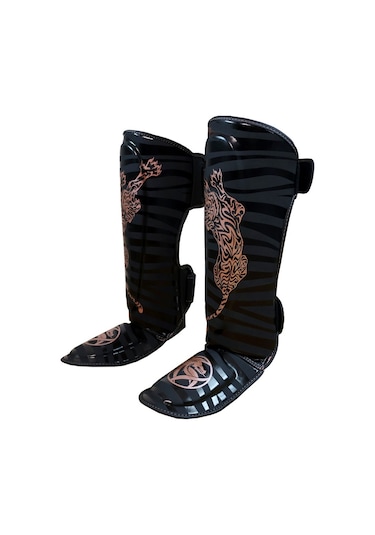 Dragondo 40713-p Tiger Kaval Ayak Koruyucu Muay Thai Kick Boks Kaval Koruyucu Siyah