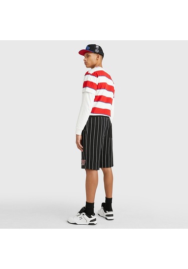 Tommy Hilfiger Tommy Jeans Ovz Pinstripe Erkek Siyah Şort Siyah