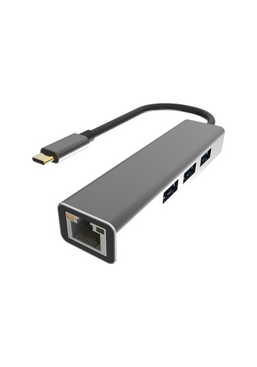 Vcom DH311A Type-C USB 3.0-3 RJ 45 Çoklayıcı Hub