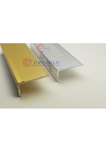 Alüminyum Köşe Profil Merdiven 2.3CM x 4.8CM Parlak Sarı 3 M