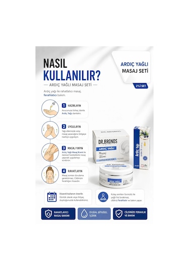 Dr. Bronos Ardıç Yağlı Masaj Kremi 150 ML + Softem Ardıç Yağı 20 ML