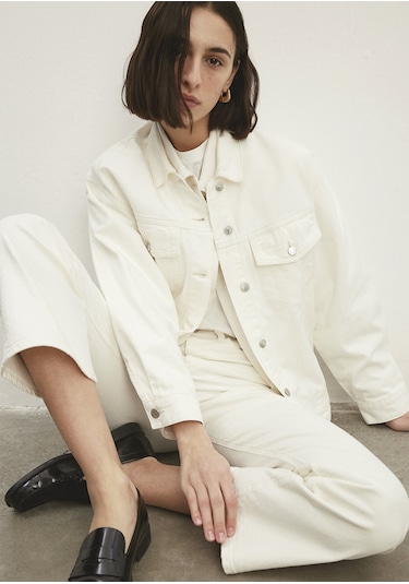 Mavi Luna Beyaz 90s Jean Ceket 1110177 84112 Beyaz