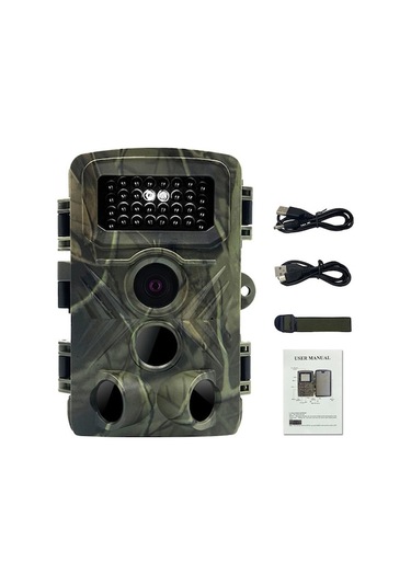 Hallow-pr3000 36mp 1080p Gece Fotoğraf Videosu Çeken Yol Kamerası Kamuflaj Kamuflaj Çok Renkli