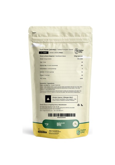 Online Çiftçi Tuzlu Kabak Çekirdeği 100 G