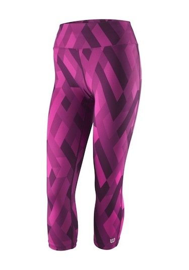 Wilson Printed Mor Kadın Tenis Taytı Wra761703