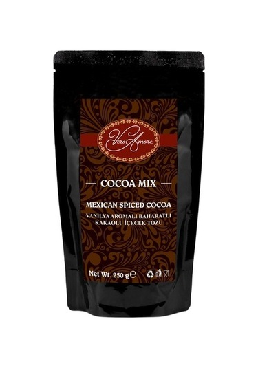 Vero Amore Cocoa Mix Mexican Spiced Cocoa Vanilya Aromalı Baharatlı Kakaolu İçecek Tozu 250 G