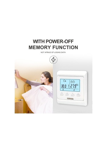 Pazly 230v Programlanabilir Lcd Dijital Termostat, Su Isıtma Ve Ev Sıcaklık Kontrol, 6 Dönem Program 3a