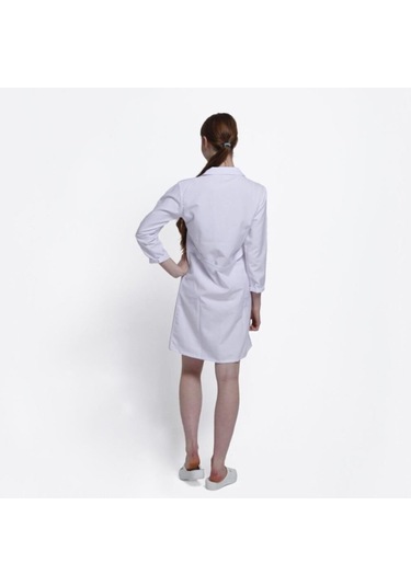 Kadın Klasik Beyaz Doktor Önlük Hemşire, Eczacı, Öğretmen,