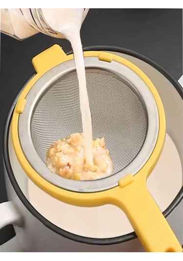 Morabi Un Sifonu Ve El Pasörlüğü İçin İnce Metal Tekerlekli Süzgeç 445966668 Beyaz