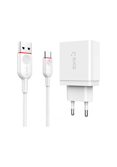 Biriva Home Xmac Serisi Zr-x2 Type-c 2 İn 1 Şarj Seti - Beyaz Beyaz