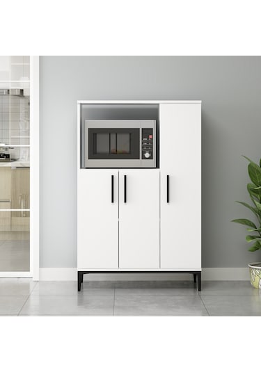 Dekorosso Anova Çok Amaçlı Mikrodalga Fırın Dolabı Beyaz