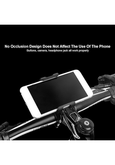 Youmex Alüminyum Allyum Telofon Tutucu Bisiklet Motor Bisiklet Elektrikli Araçlar İçin Siyah Döndürülemez Navigasyon Stantı