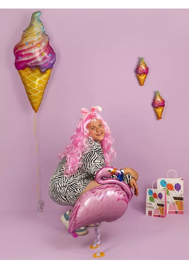 Riota Uzun Dalgalı Anime Neroncu Süet Peruk 171228363 Pembe