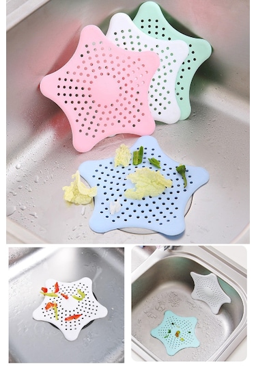 Biterse Lavabo ve Gider Kapatıcı Silikon Süzgeç