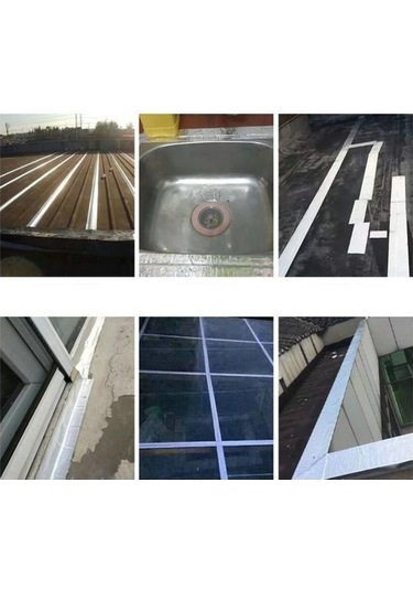 Novahub 2023 Süper Güçlü Alüminyum Folyo Butil Bant Su Geçirmez Kalın Sızdırmazlık Bandı - 5cm Genişlik, 1m/3m/5m Uzunluk