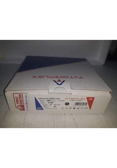 180x22 Fiber Disk Zirkonyum P60 Kum 25 Adet