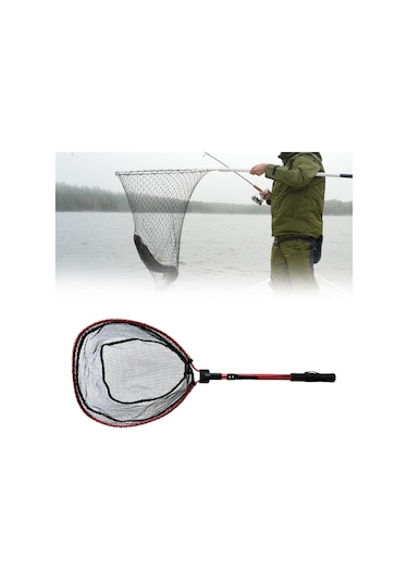 Suntek Balık Ağı Teleskopik Saplı 1-bölüm-kırmızı