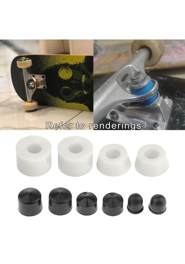 Homyl Açık Için Kaykay Kamyon Burç Kiti Amortisörler Beyaz Beyaz Çok Renkli