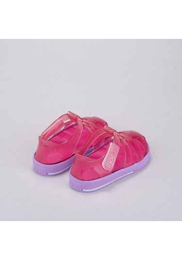 İgor S10270-018 Star Bıcolor Kız Çocuk Sandalet Fuşya Lila 18-30 Fuşya