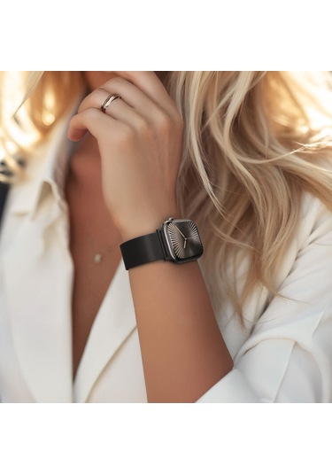 Watch 10 46mm Amazingthing Titan Premium Metal Hasır Kordon Siyah