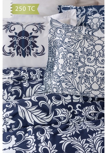 Varol 250 Tc Bambu Karışımlı Pamuk Saten Nevresim Takımı Tek Kişilik - Capri Çok Renkli