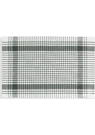 Pamuklu Yeşil Renkli Pöti Kareli 4'lü Kurulama Bezi, Beslenme Örtüsü, Servis Peçetesi