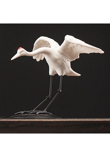 Homyl Vinç Heykeli Heykelcik Modern Minimalist Kuş Süsü Stild