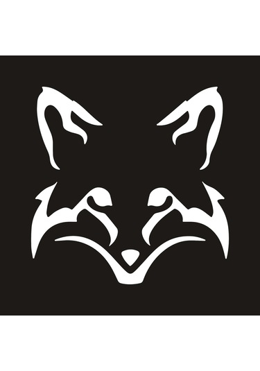 Vinil Tilki Yüz Araba Çıkartma Dekorasyon Motosiklet Çıkartma Sevimli Araba Dekorasyon Style3 35cm 1 Piece Set