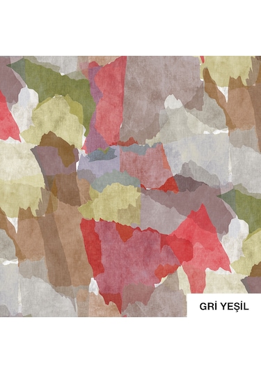 Moderno Silinebilir Pvc Masa Örtüsü-63516351 Gri Yeşil